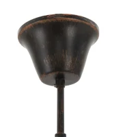 Lampadario Bronks 4 Luci Cm  80X80X40 (Catena Cm 80)(m-6)