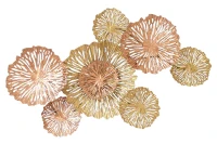 Homemania Decorazione Da Parete Dahlia in Metallo W97,8xD8,9xH62,2 cm(m-1)