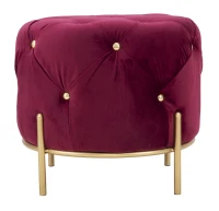 Puff Diamond Glam Bordeaux Cm Ø 45X40(m-3)