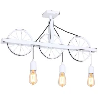Homemania Lampada A Sospensione Hydra W73xD10xH45 cm Bianco(m-1)