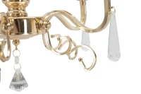 Lampadario Glam Cristal 5 Luci Cm Ø 40X72(m-4)