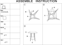 Tavolo Bar Harlem Cm 60X60X85(m-13)