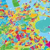 Homemania Quadro Mondo Map Multicolore W60xD2xH60 cm(m-1)