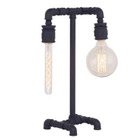 Homemania Lampada Da Tavolo Metal Nero(m-1)