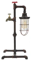 Lampada Da Tavolo Manhattan/Cage Cm 27X27X56(m-1)