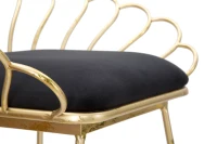 Sgabello Glam Flower Nero Cm 57X52X94-56X48X72,50(m-3)