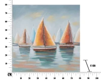 Dipinto Su Tela Sidney -B- Cm 80X4X80(m-8)