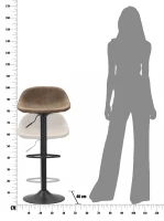 Sgabello Berlin -B-Cm 41X50X90-112 (Altezza Seduta Cm 60X81)      (m-9)