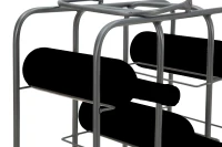 Porta Bottiglie Rack Quadrato (9 Posti) Cm 40X23X47.5(m-10)