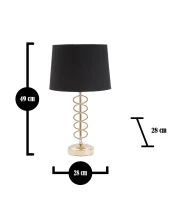 Lampada Da Tavolo Elegante Cm Ø 28X49(m-3)