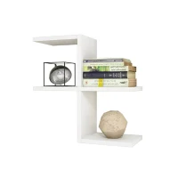 Homemania Mensola Swan W50xD20xH50 cm Bianco(m-1)