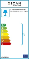 Homemania Lampada A Parete Fusta Rovere, Bianco W22xD8xH10 cm(m-4)