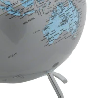 Mappamondo Twist Silver Cm Ø 20X25 (m-4)