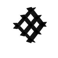 Mensola Farley da Parete Porta Libri in Legno Nero L75xP27xA75 cm(m-4)