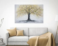 Dipinto Su Tela Tree Simple -B- Cm 120X3,8X80(m-2)
