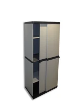 MONGARDI Armadio in Resina con Ripiani Ante scorrevoli, (Interno/Esterno), 68x40,5x168(m-3)