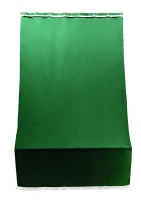 Tenda Sole Per Porta Con Anelli Verde Unito L. 140 H. 250(m-1)