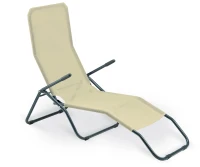 Sdraio Formentera Basculante In Acciaio E Textilene 450 Gr/M² Colore Beige(m-1)