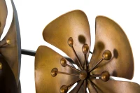 Pannello In Ferro Flowe Goldy -B- Cm 80X6X57(m-3)