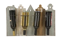 Porta Bottiglie Da Muro City Cm 60X12X40(m-5)