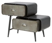 Mobiletto 2 Cassetti Iron School Cm 63X29.5X52.5(m-3)