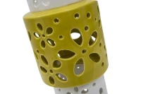 Vaso Porcellana Yellow Ring Ø Cm 14X34 (m-4)