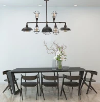 Lampadario Manhattan 7 Luci Cm 111X48X58(m-8)