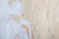 Dipinto Su Tela White Flower -A- Cm 90X3,7X90(m-6)