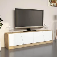 Homemania Mobile TV Gold W150xD30xH40 cm Rovere, Bianco(m-1)