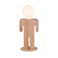 Homemania Lampada Da Tavolo Lui Rovere(m-1)