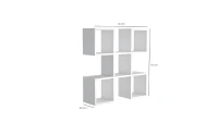 Homemania Mensola Spider W70xD20xH70 cm Wenge(m-2)