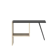 Homemania Tavolino Da Caffè Loop W71,8xD50xH45 cm Rovere, Nero(m-5)