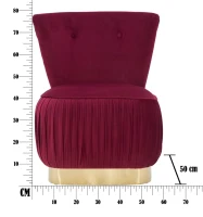 Poltrona Lady Bordeaux Cm 60X55X79(m-12)