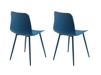 Homemania Set di 2 Sedie Polaris Blu Scuro(m-3)