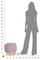 Puff Contenitore Paris Rosa Cm Ø 41X41(m-3)