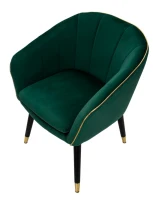Poltrona Paris Verde/Gold Cm 62X58X78(m-5)