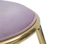 Sgabello Glam Emily Rosa Cm Ø 45X45 (Misura Gambe Cm 45)(m-6)