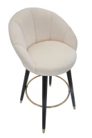 Sgabello Bar Prague Crema Cm 55X56X104(m-5)