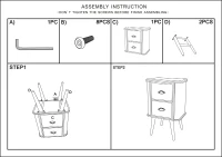 Comodino Illinois Cm 40X30X64(m-13)