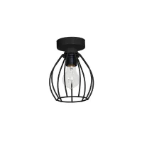 Homemania Lampada A Soffitto Don Black W12xD12xH18 cm Nero(m-1)