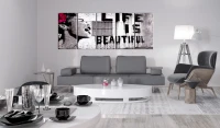 Quadro - Banksy: Life is Beautiful 200x80(m-2)