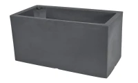 Farmet New Vaso Rettangolare Atlantis Cm 80 Antracite Nero 80x39x39(m-1)