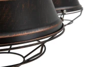 Lampadario Bronks 4 Luci Cm  80X80X40 (Catena Cm 80)(m-5)