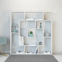 Homemania Libreria Carrie Bianco W125xD22xH129 cm(m-1)