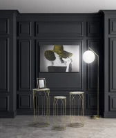 Tavolino Porta Telefono Tunisi Tris Cm Ø 32X71-28X65-23X61(m-2)