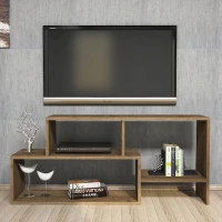 Homemania Mobile TV Clover W121,8xD30xH53,8 cm Noce(m-2)