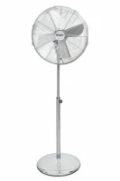 Kooper Ventilatore Cromato 40 Piantana H 130 Base Tonda(m-1)
