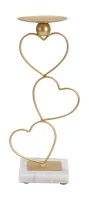 Porta Candele Hearts Cm 14,5X10X32,5(m-1)