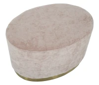 Puff Goldy Ovale Grande Rosa Cm 60X40X40(m-4)