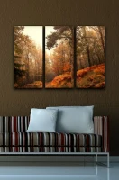 Homemania Quadro Da Parete 3 Pannelli Autunno Canvas Art Multicolore W69xD2xH50 cm(m-1)